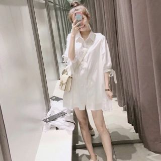 Đầm sơ mi trắng [ hàng hót ]