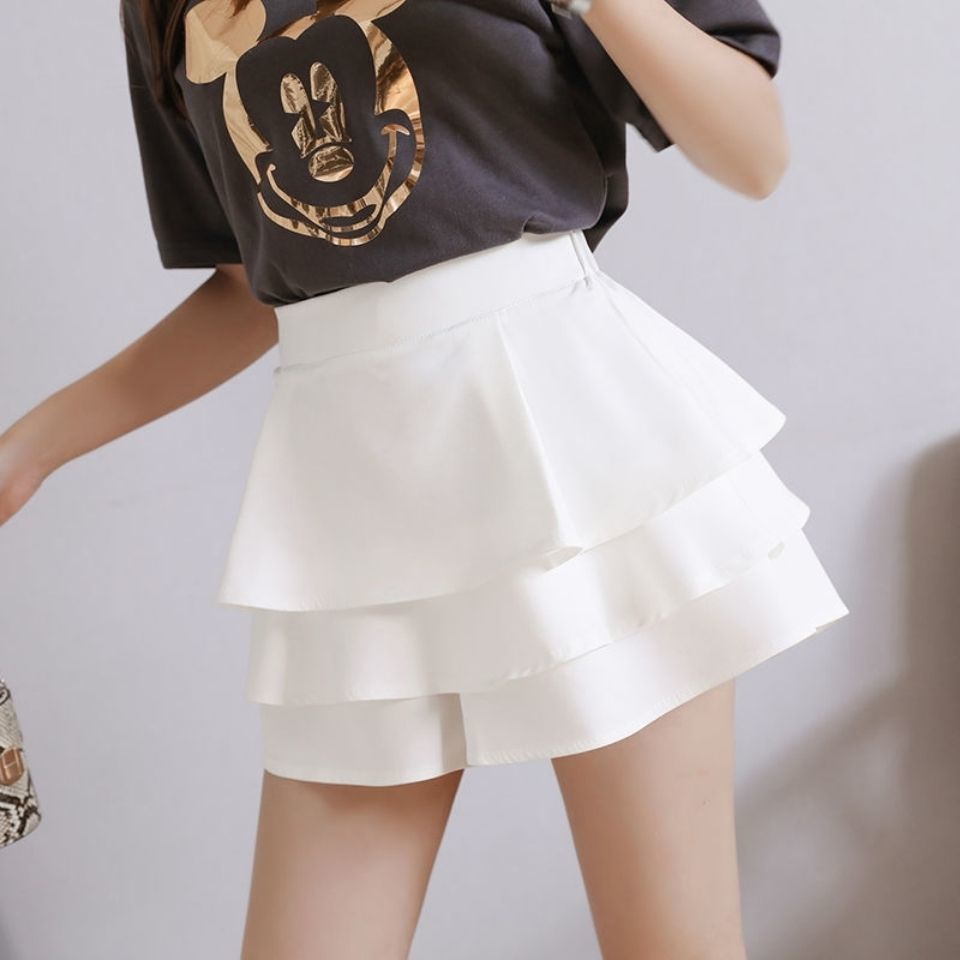 Chân Váy Chữ A Giả Hai Lớp Phong Cách Hàn Quốc Thời Trang Mới Dành Cho Nữ 2022