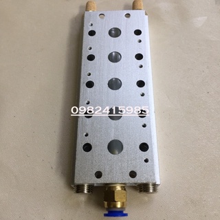 Đế van điện từ 100M-2/3/4/5/6/7/8/9/10F (Lắp van từ size 4V100 :4V110 ,4V130  ,4V120.. )