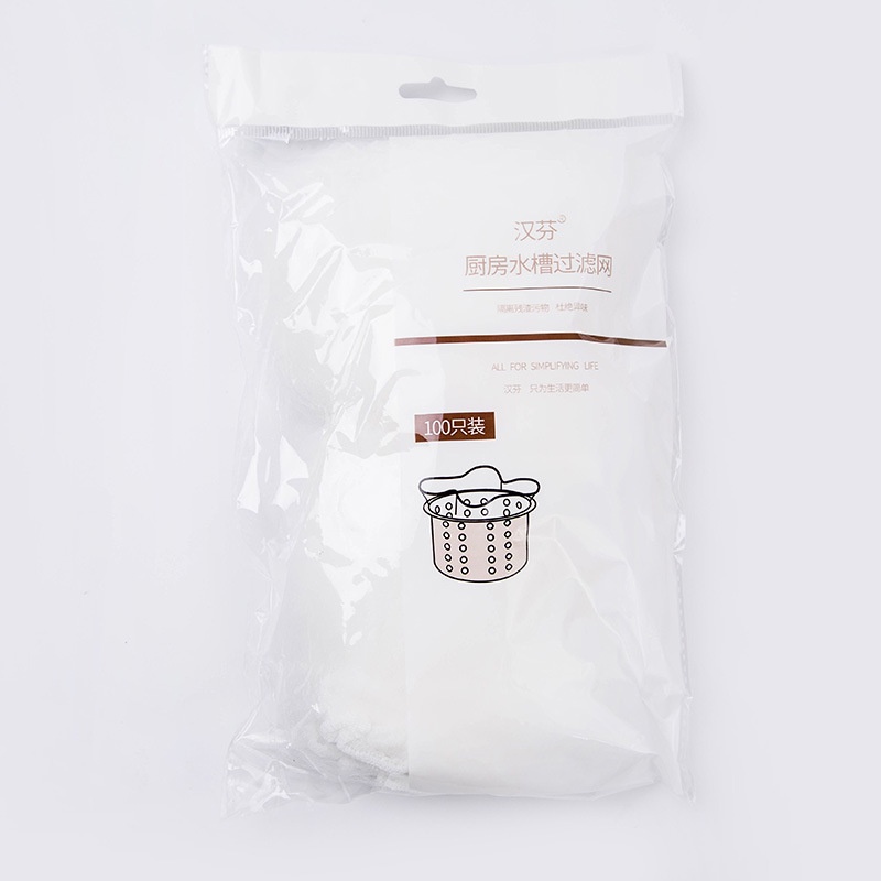 Bộ 100 Túi Lưới Lọc Rác Dùng Một Lần Cho Bồn Rửa Nhà Bếp / Phòng Tắm / Bồn Rửa Chén