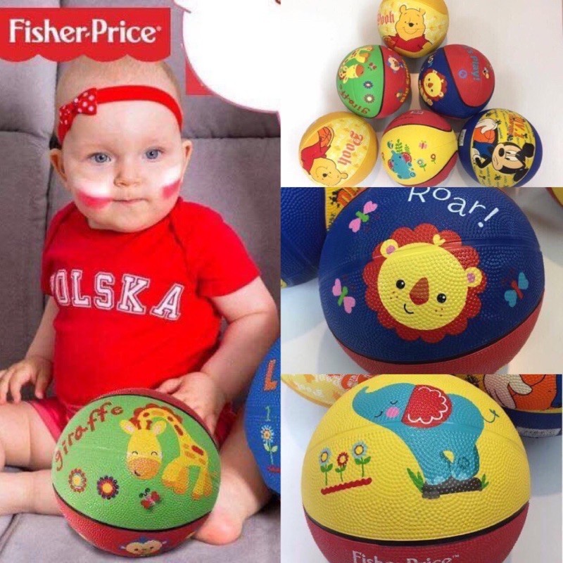 Kids_mart:Bóng nhám Fisher price bền, đẹp, cho bé vận động