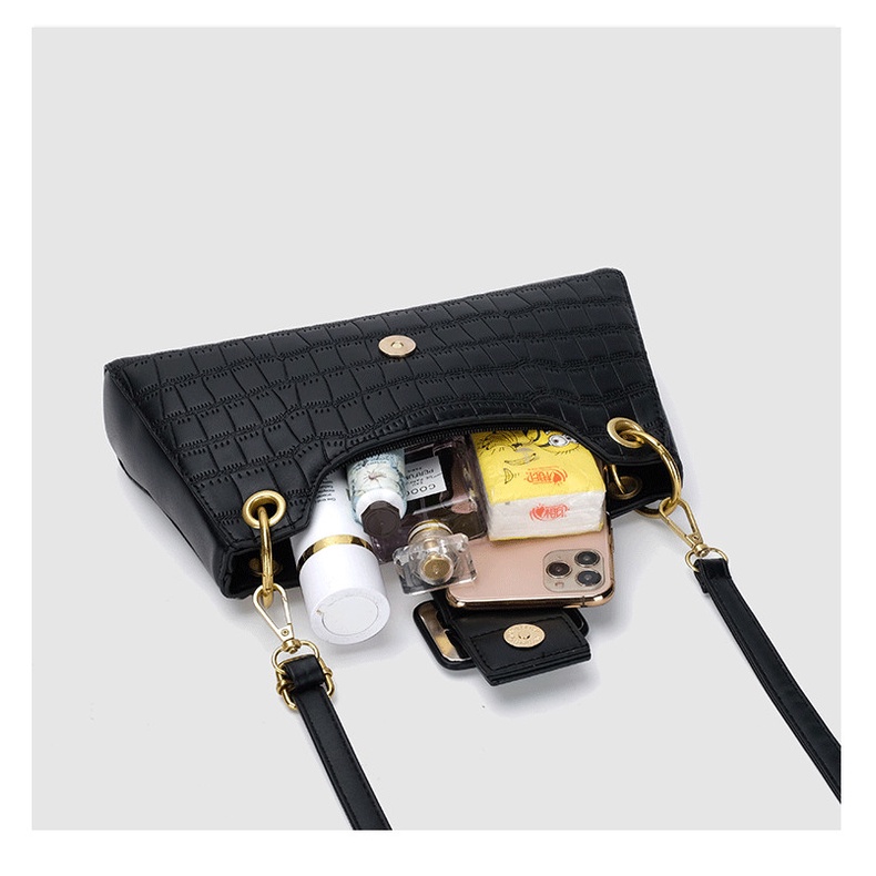 🌸Hàng Order🌸 Túi Xách Nữ CEEKAY Da Trơn Họa Tiết Khóa Kéo Kèm Đai Dính Quai Da Chéo Sang Chảnh Nữ Tính 🌸Hàng Quảng Châu