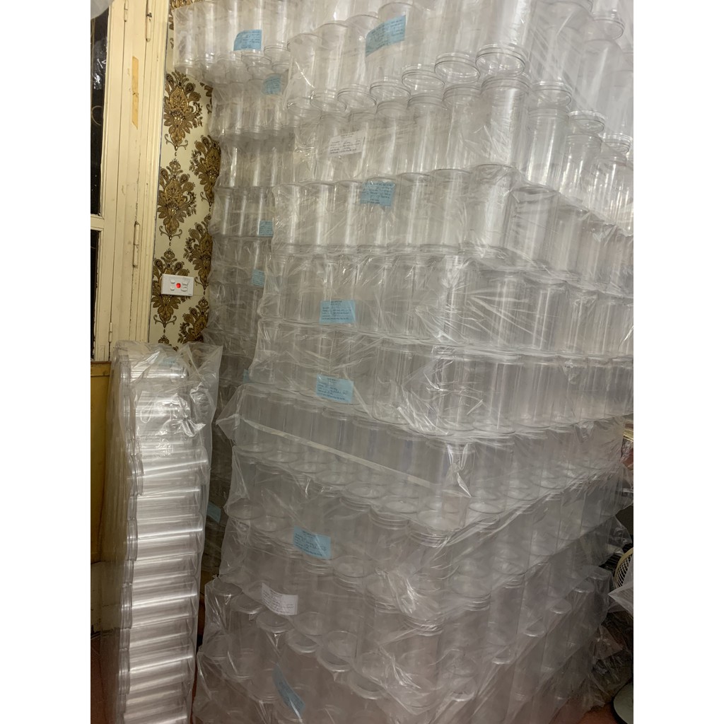 Set 10 Hộp Nhựa Tròn Nắp Thiếc ( 4 Size )