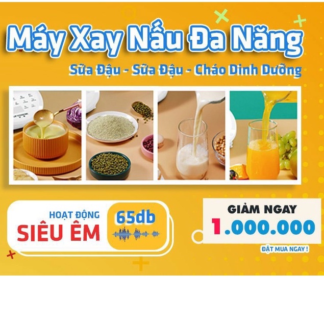 Máy  làm sữa hạt đa năng  EX 500 Thương hiệu Mỹ  Say nấu 12 trong 1 Tiếng ồn thấp không gây ảnh hưởng