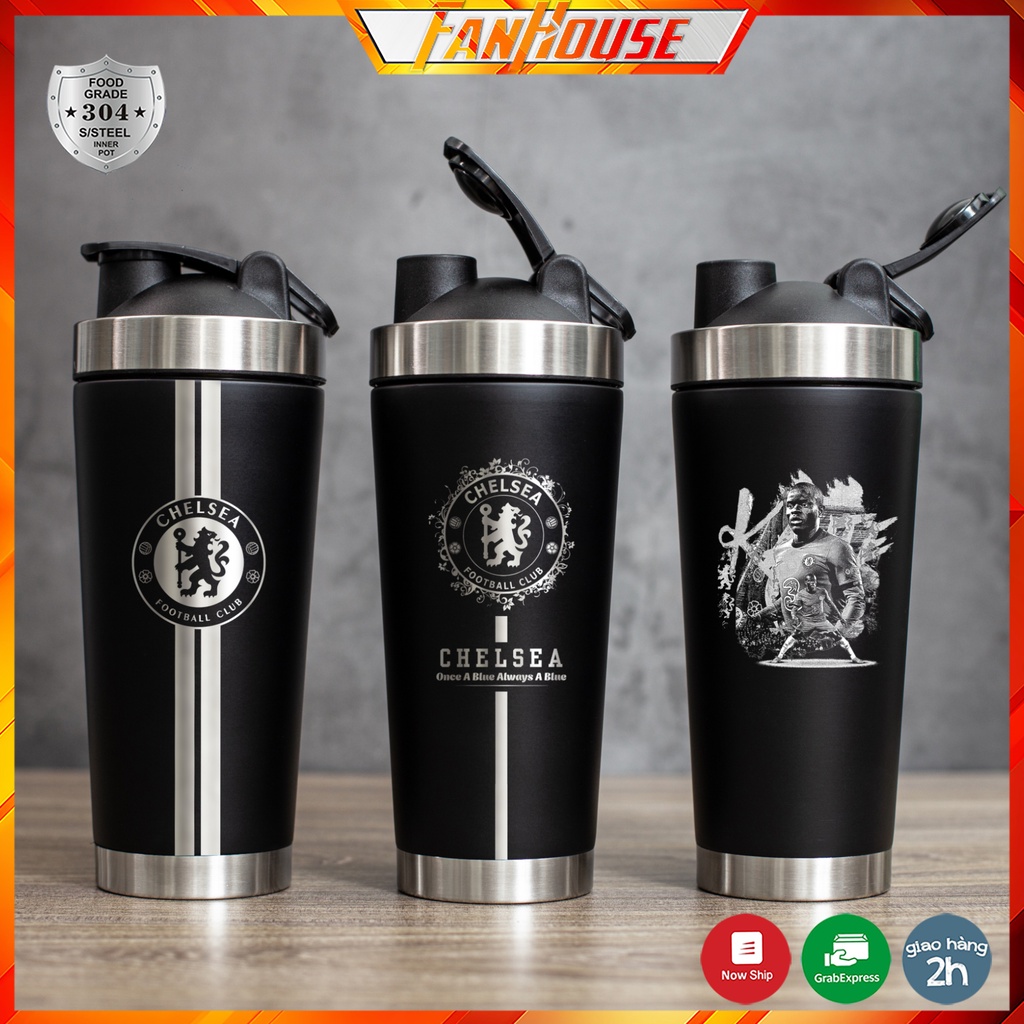 Bình giữ nhiệt Chelsea 850ml bình nước thể thao Fan House cao cấp, chất liệu inox 304 giữ nhiệt 24h nóng lạnh | BigBuy360 - bigbuy360.vn