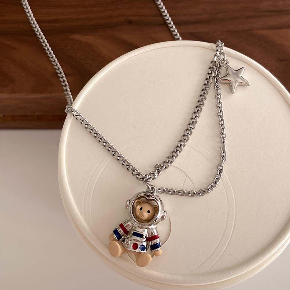 MXGOODS Vòng cổ Mặt Động Vật Hoạt Hình Sáng Tạo Dễ Phối Đồ Cho Nam Nữ