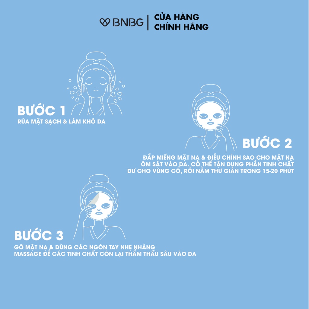 Combo 10 mặt nạ cấp ẩm cho da BNBG Vita Cocktail Aqua Foil Mask 30mlx10