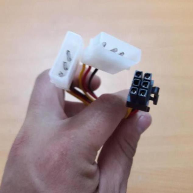 Cáp chuyển đổi nguồn 2 ATA sang 6pin vga