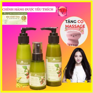 Bộ Gội Xả Thảo Mộc Argan + Tinh Chất Mọc Tóc I'M NATURE