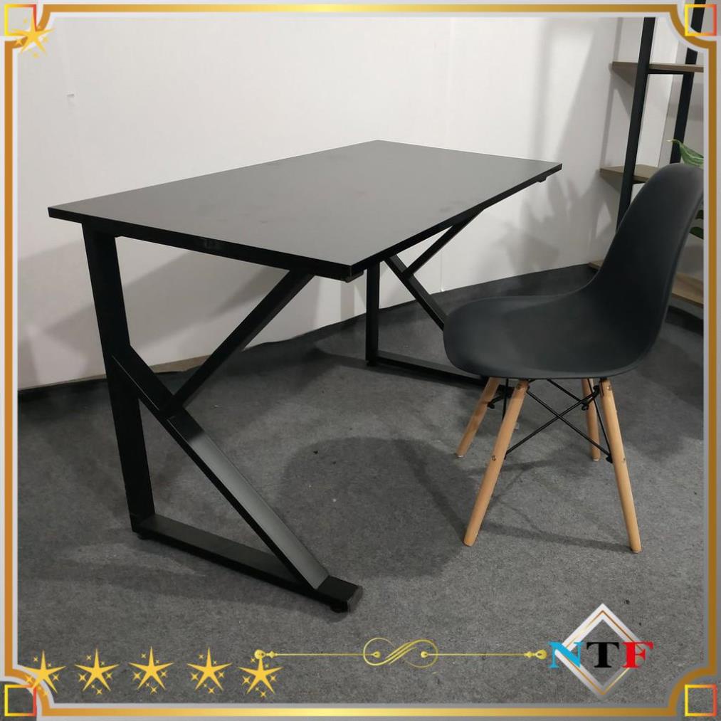 Bàn làm việc, bàn học chữ Z K U mặt gỗ MDF chân sắt sơn tĩnh điện có thể dùng học tập, để máy tính kích thước mặt lớn