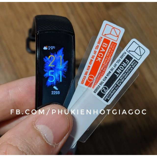 (Sẵn VN) Miếng dán dẻo 3 lớp vòng đeo Huawei band 6 / Honor band 6 / Honor band 5/ honor band 4/ Honor band 4 running