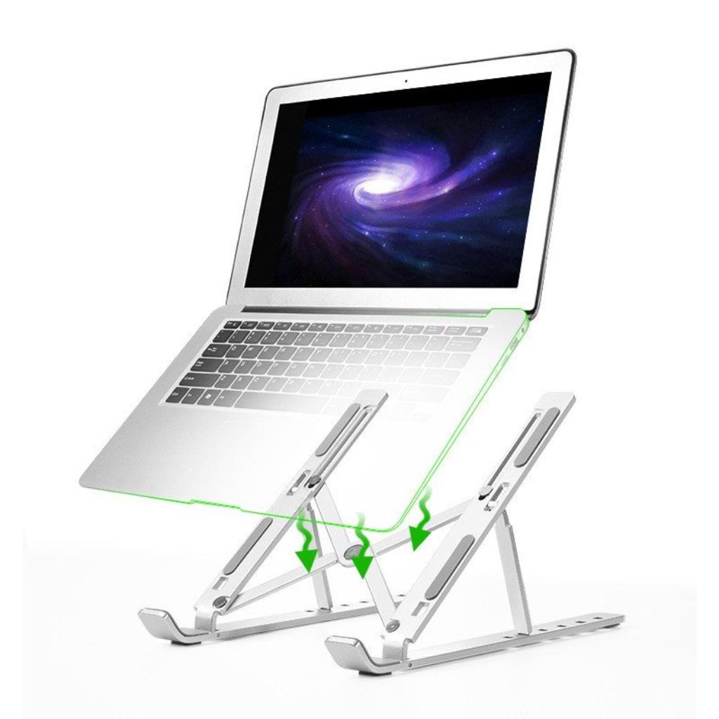 LAPTOP STAND - Giá đỡ LAPTOP, MACBOOK, IPAD bằng nhựa có thể điều chỉnh được độ cao, gấp gọn thôn minh