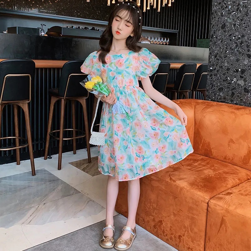 Đầm Thời Trang Hàn Quốc Chất Lượng Cao Cho Bé Gái Từ 3-4 - 5-6 - 7-8 - 9-10 - 11-12 Tuổi 2023 Mới