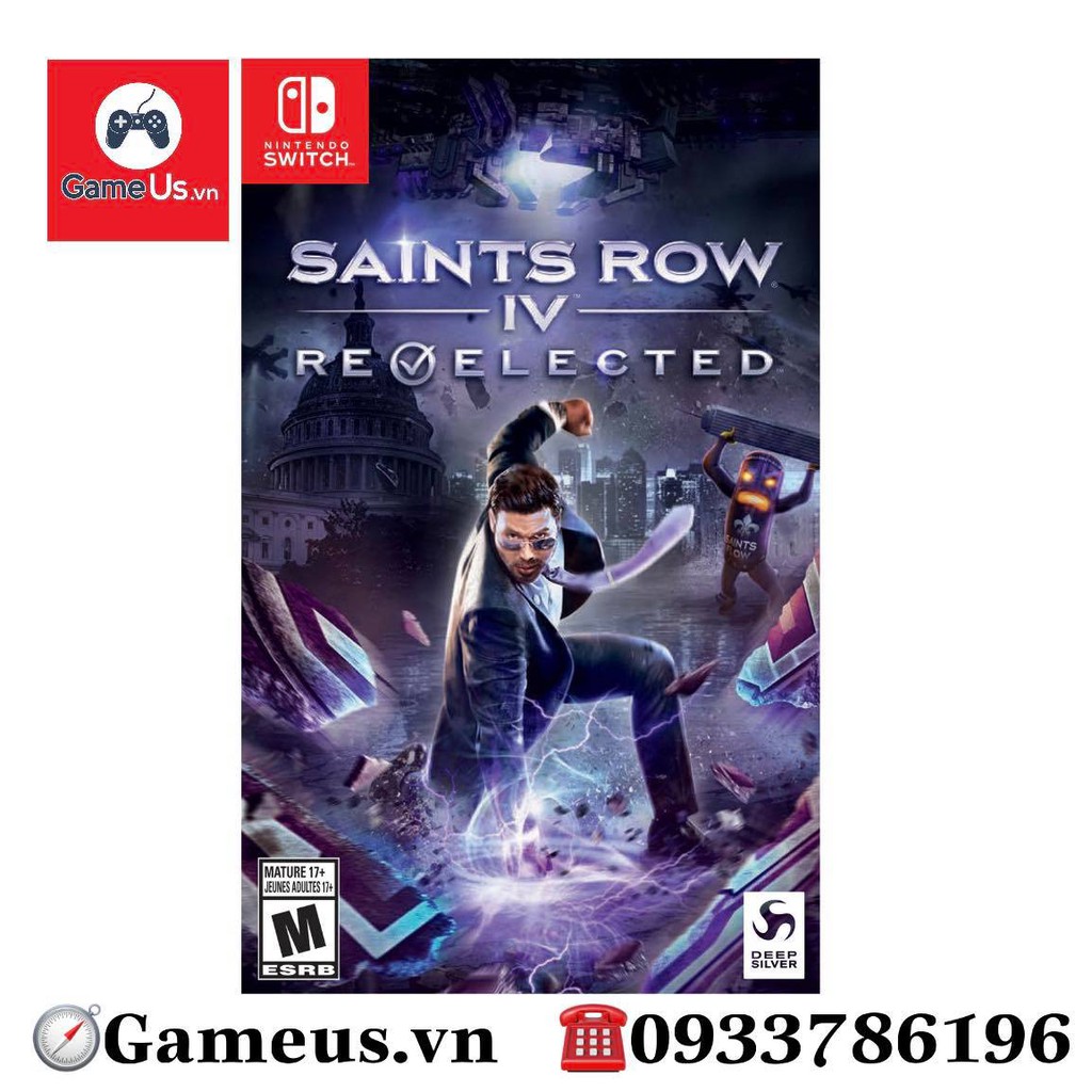 Băng game Nintendo Switch : SAINTS ROW IV Re-Elected Hệ US