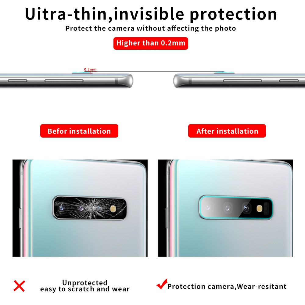 Kính Cường Lực Bảo Vệ Back Camera Lens Protector for Samsung Galaxy S10 5G S9 S8 Plus S10e S7 S6 Edge M30 M20 M10 Protective Film