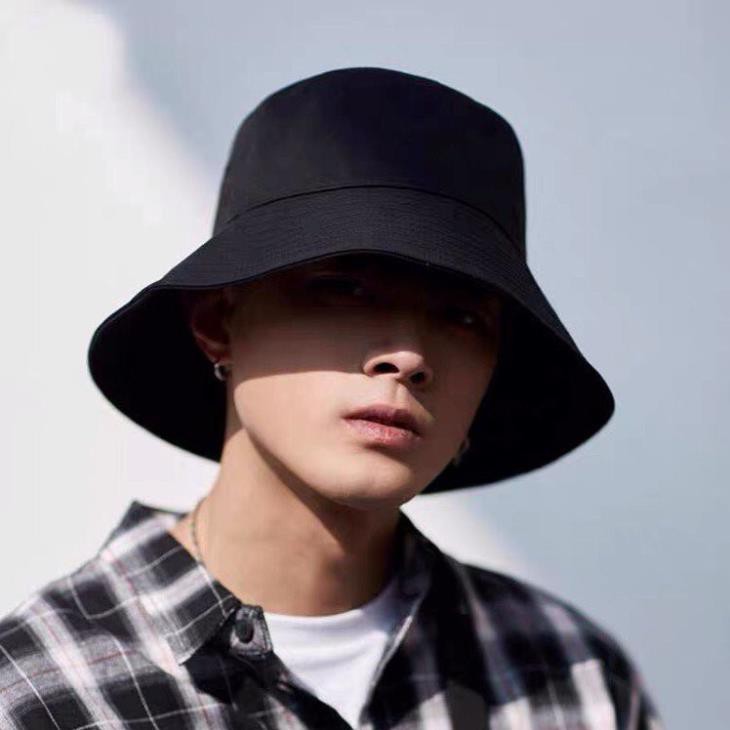 Mũ bucket tròn vành trơn nhiều màu phong cách Ulzzang Unisex siêu cá tính  ྇