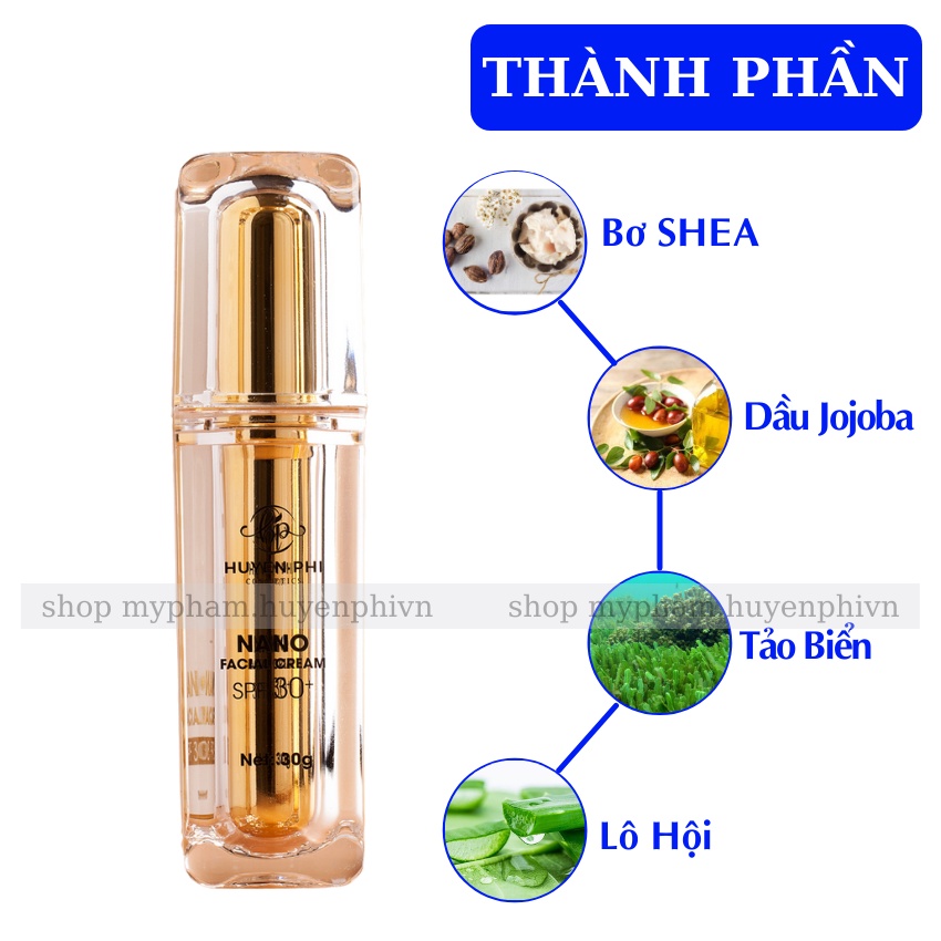 Kem Face Nano Huyền Phi - Dưỡng Trắng Căng Bóng, Chống Nắng và Makeup