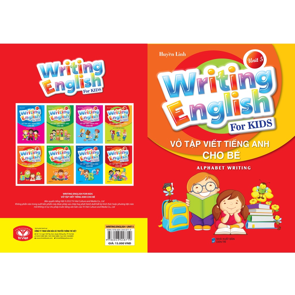 Sách Vở Tập Viết Tiếng Anh Cho Bé - Tập 5