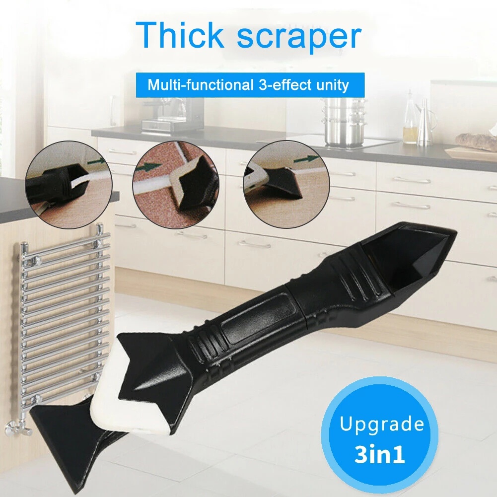 Bộ Dụng Cụ Cạo Sửa Chữa Góc Cửa Kính/Bồn Rửa Nhà Bếp/Phòng Tắm 3 Trong 1