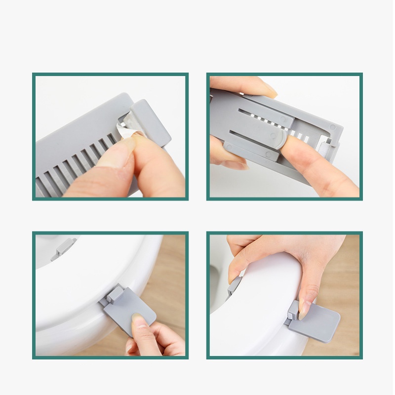 Miếng dán nhấc nắp bồn cầu vệ sinh Living C, dụng cụ nhấc nắp bồn cầu tiện lợi, sạch tay - NBC