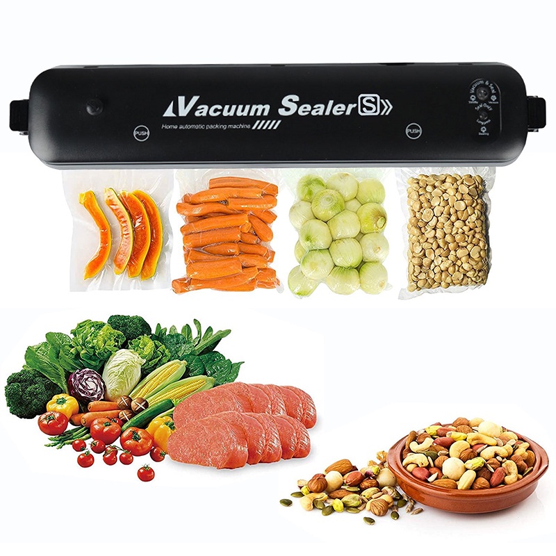 Máy hút chân không thực phẩm - Máy hàn miệng túi đóng gói bảo quản thực phẩm 2 chế độ Vacuum Sealer Boremart