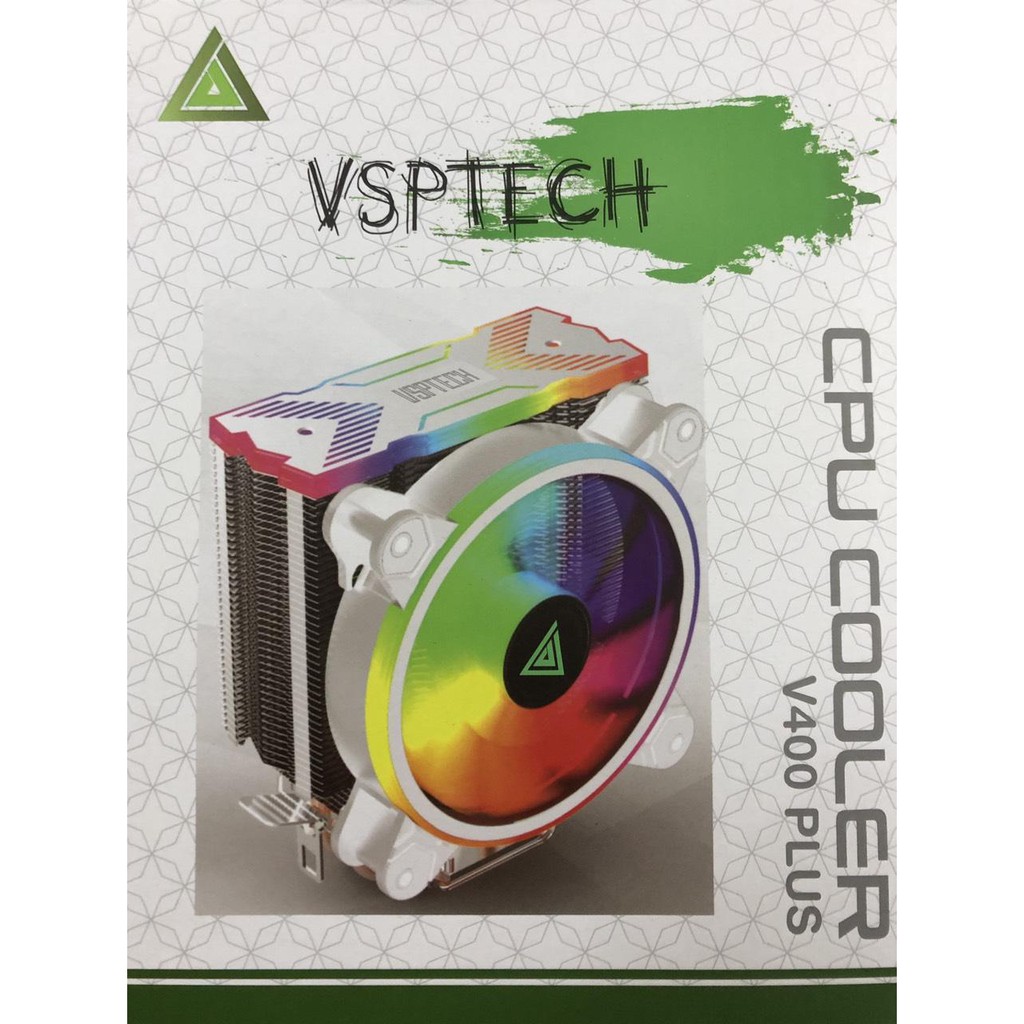 Fan CPU 12cm VSP Cooler V400 PLUS LED Full Socket - Hãng phân phối