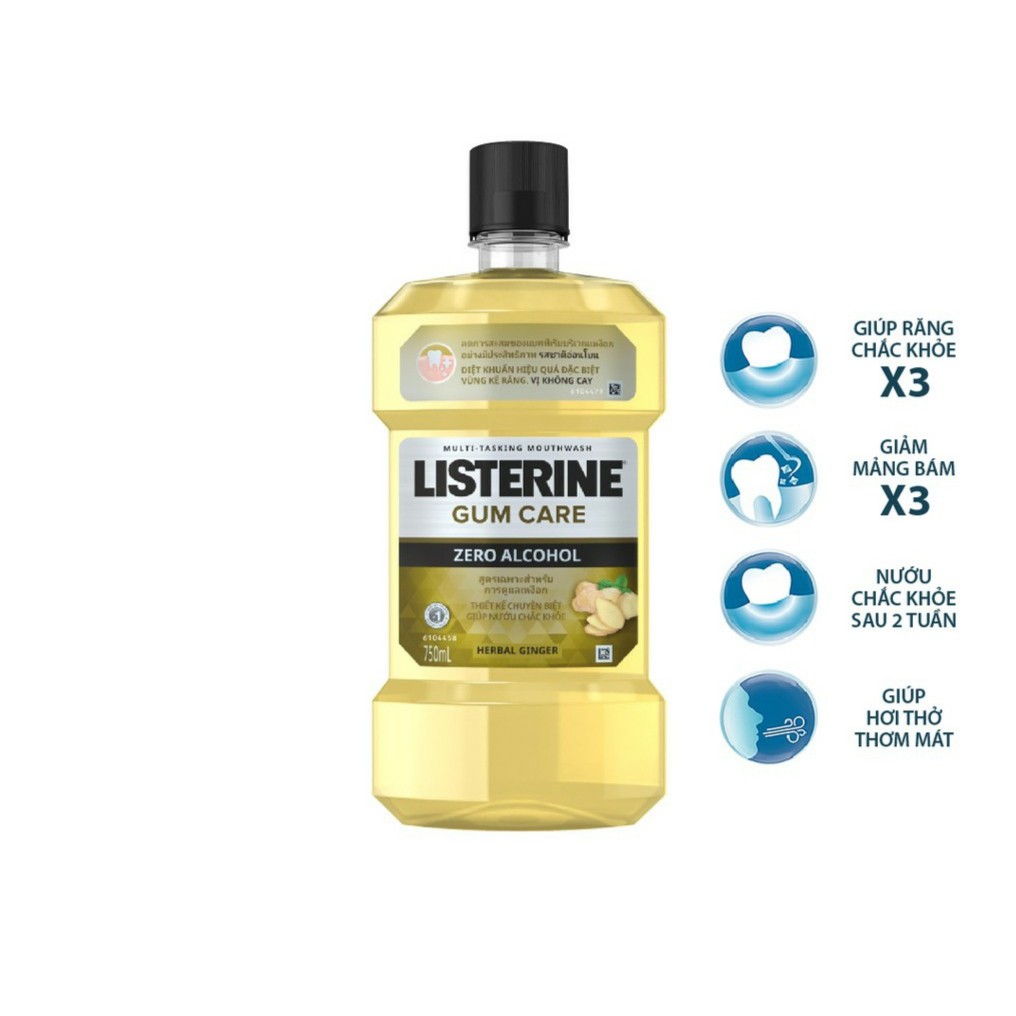 Nước Súc Miệng Listerine Giúp Nướu Chắc Khỏe - Gum Care 750ml