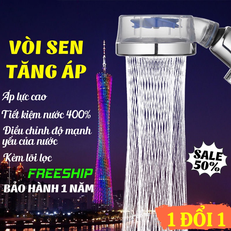 Vòi Sen Tăng Áp, Vòi Hoa Sen Chất Liệu Cao Cấp Không Gỉ Áp Lực Mạnh PAPAA.HOME