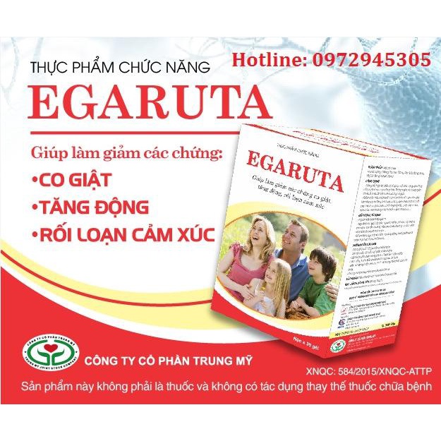 Cốm thảo dược Egaruta - Giảm cơn co giật, ngừa động kinh