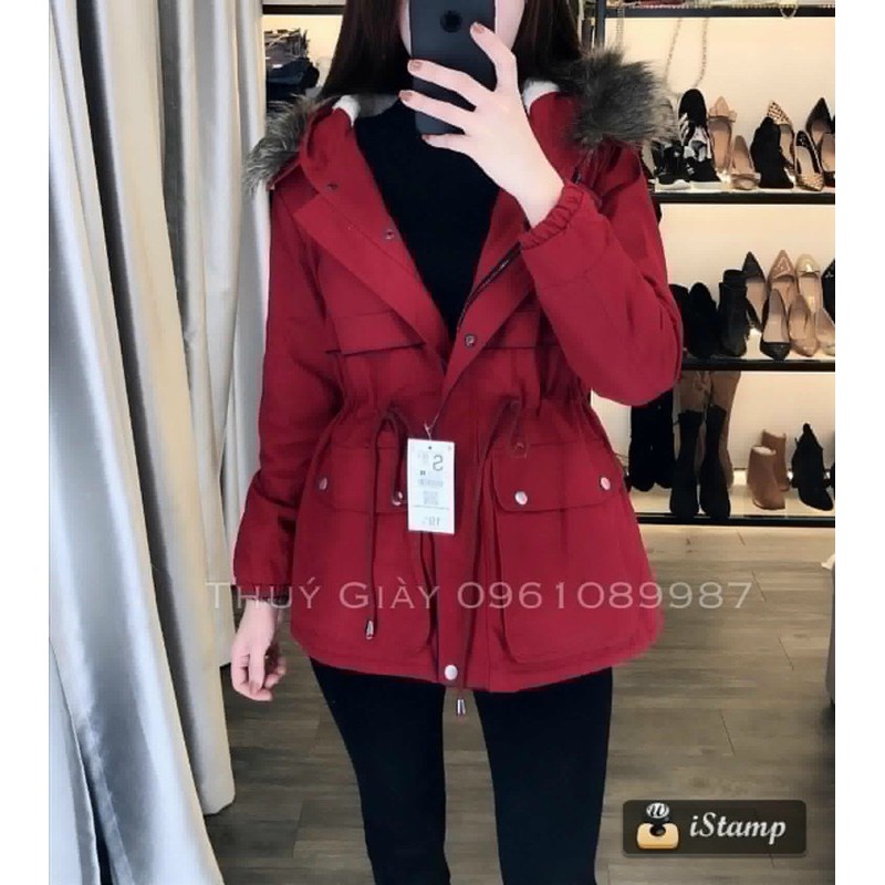 Áo kaki lót lông chun eo