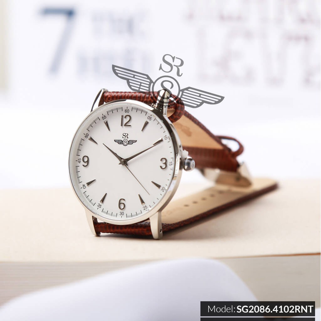 Đồng hồ đôi mặt kính sapphire SRWATCH SR2086.4102RNT chống trầy, chống nước 5ATM bảo hành 12 tháng quốc tế