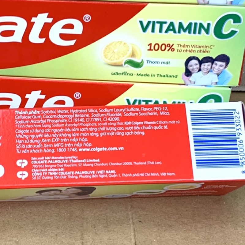 Kem đánh răng Colgate Vitamin C 170g