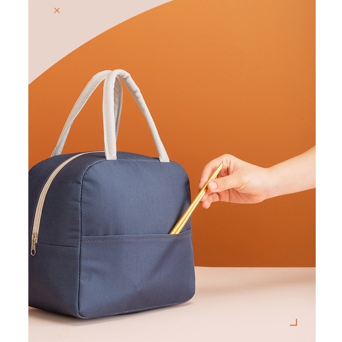 Túi Giữ Nhiệt Đựng Hộp Cơm Hình Gấu Đáng Yêu Chống Thấm Nước Cao Cấp