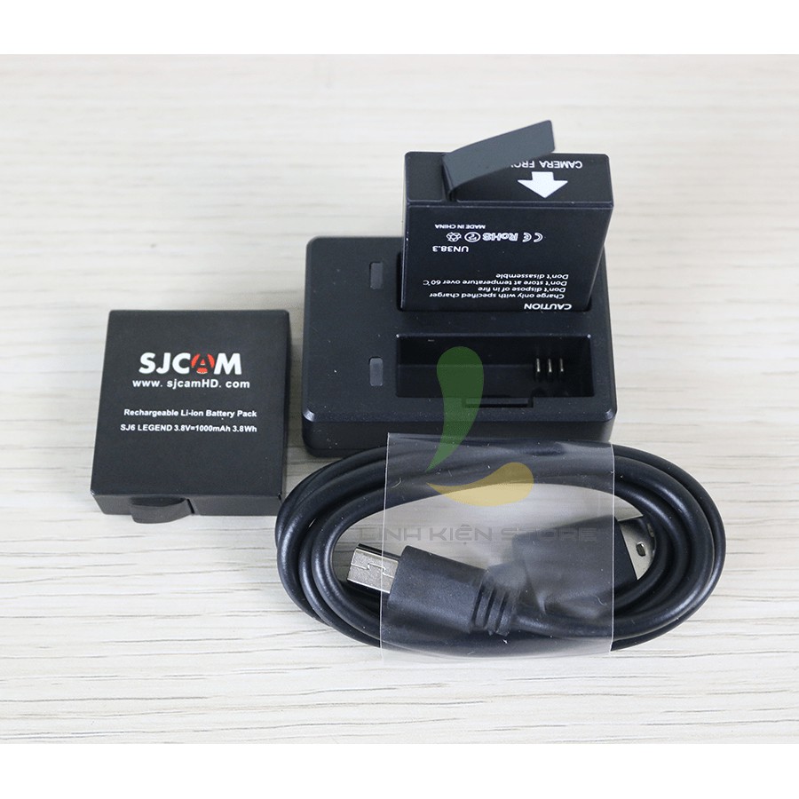 Combo Dock sạc đôi và pin sơ cua SJCAM SJ6 chính hãng