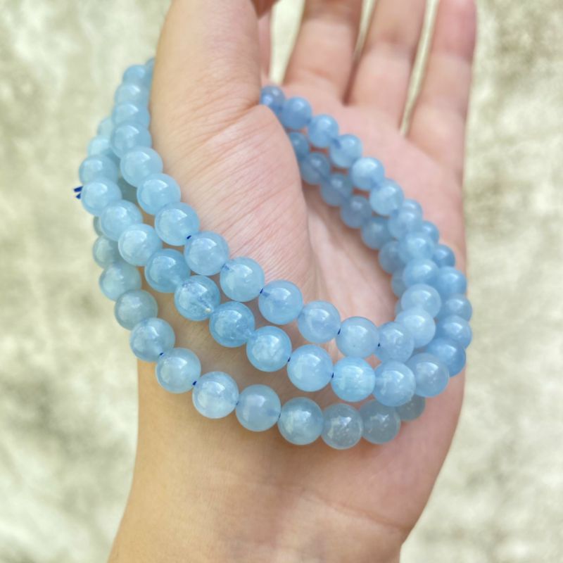 Vòng Tay AQUA size 6mm Quấn Ba Vòng