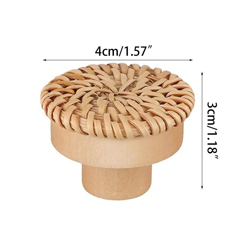 Set 10 Tay Nắm Cửa Gỗ Họa Tiết Đan Mây Độc Đáo