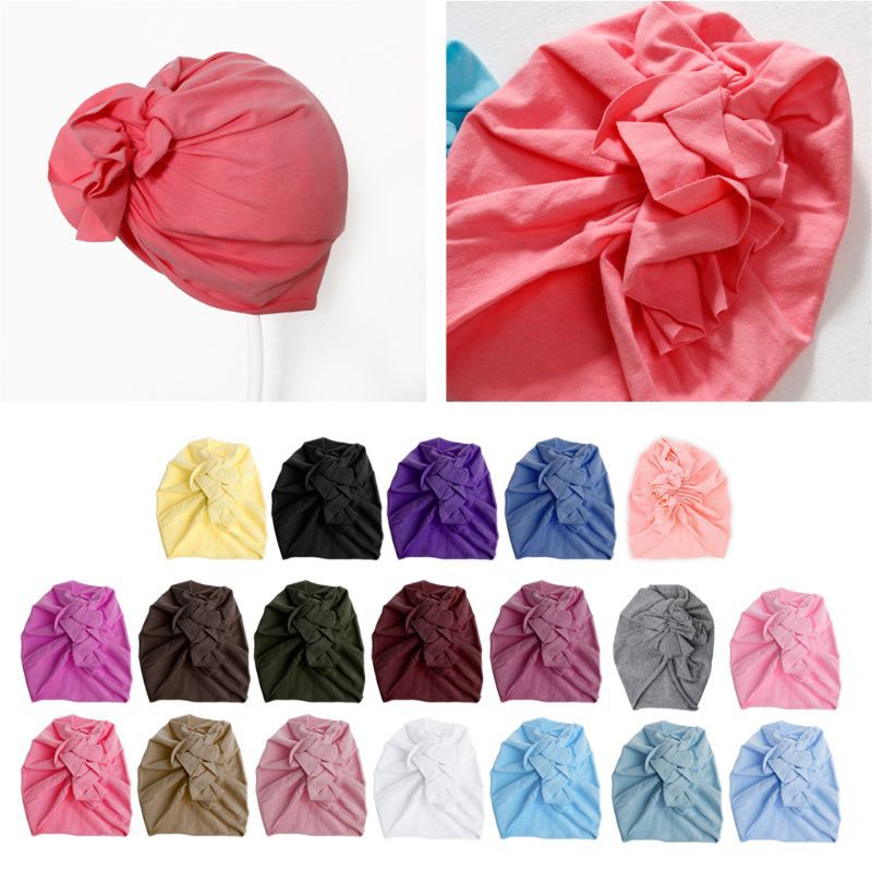 Mũ Beanie Đính Nơ Xinh Xắn Cho Bé Gái