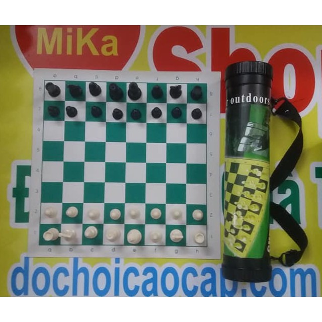 Bộ cờ vua thi đấu có ống đựng cỡ nhỏ