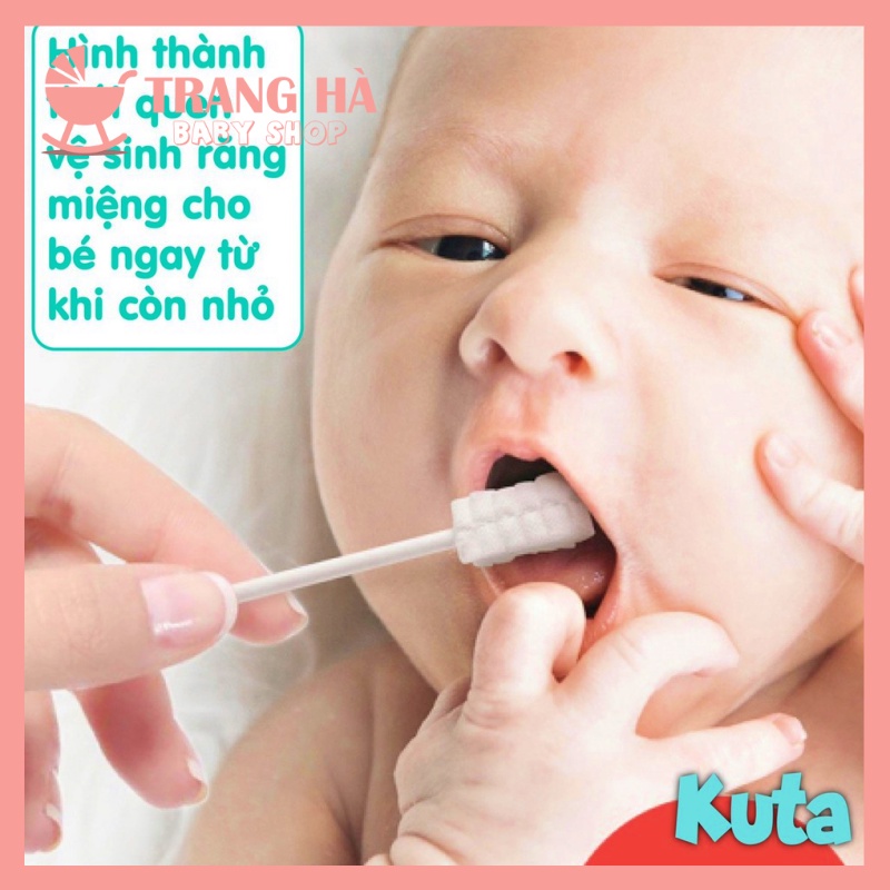 CHÍNH HÃNG HỘP 30 QUE GẠC RƠ LƯỠI KUTA KHÁNG KHUẨN TIỆN LỢI CHO BÉ