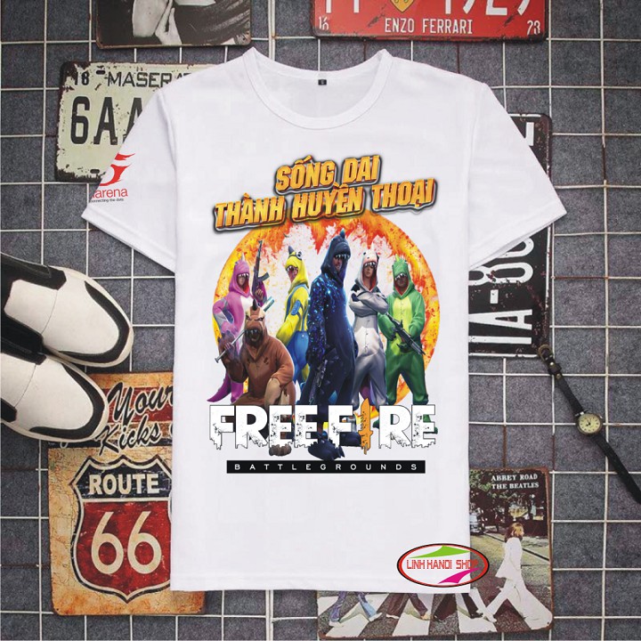 Áo thun Free Fire  - Khung long
