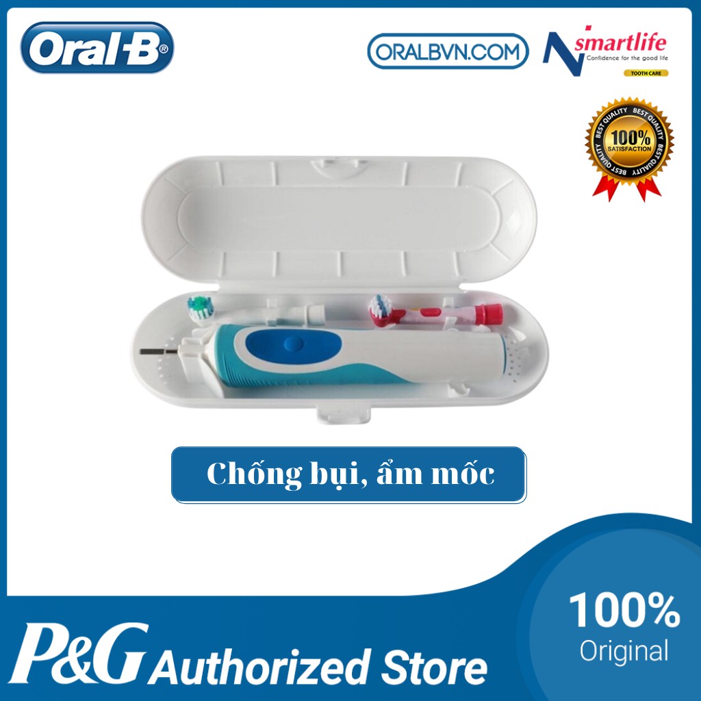 Hộp đựng bàn chải đánh răng điện Oral-B chính hãng chống bụi, nhỏ gọn cho du lịch (Tương thích Oral-B, Philips)