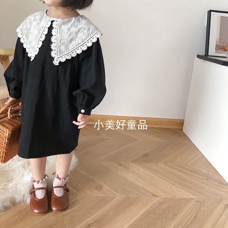 Set 4 đôi Tất Bé Gái Cao Cổ Bèo Nhún Vintage - Vớ Cho Bé 100% Len Cotton