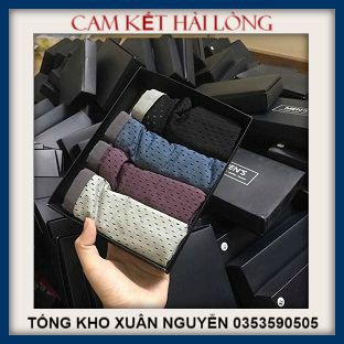 Quần Sịp Nam 𝑭𝒓𝒆𝒆𝒔𝒉𝒊𝒑Hộp 4 Quần Lót Nam Thông Hơi Cao Cấp-SAMKID
