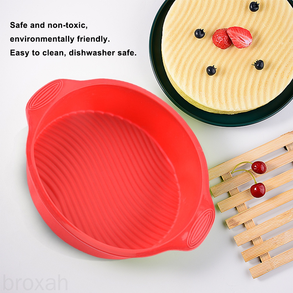 Khuôn Silicone Làm Bánh Hình Tròn Chống Dính Tiện Dụng