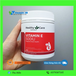 Vitamin E Healthy Care 200 viên Úc mẫu mới