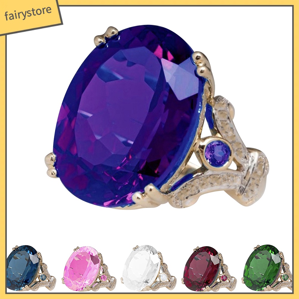 Nhẫn đính đá kiểu dáng sang trọng thanh lịch dành cho nữ