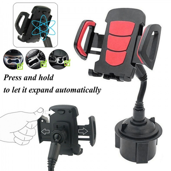 Universal 360 Degree Rotatable Car Water Cup Base Phones Bracket Cars Navigation Mobile Phone Holder