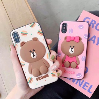 ỐP GẤU NỔI SILICONE - CASE IPHONE
