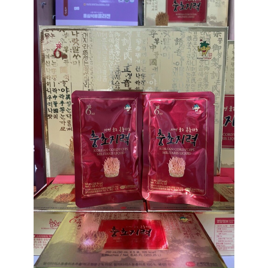 Nước đông trùng hạ thảo KGS hộp 30 gói x 50ml