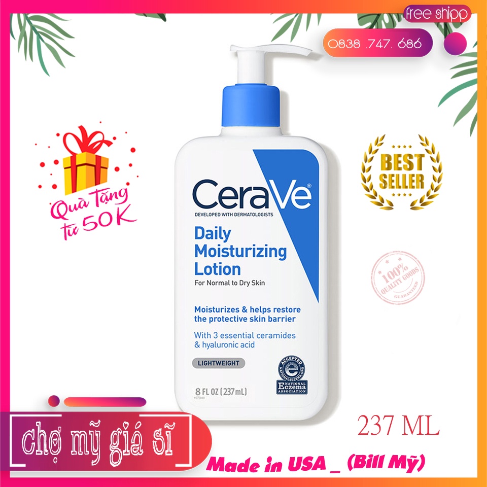 Sữa dưỡng ẩm CeraVe Daily Moisturizing Lotion 355ML